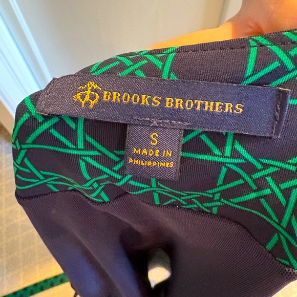 Elegant Green Geometric Wrap Dress - S - Picture 3 of 3